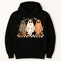 Trendy Leopard Pumpkin Ghost Hoodie