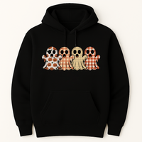 Preppy Floral Ghost Hoodie, Fall Ghost Tee