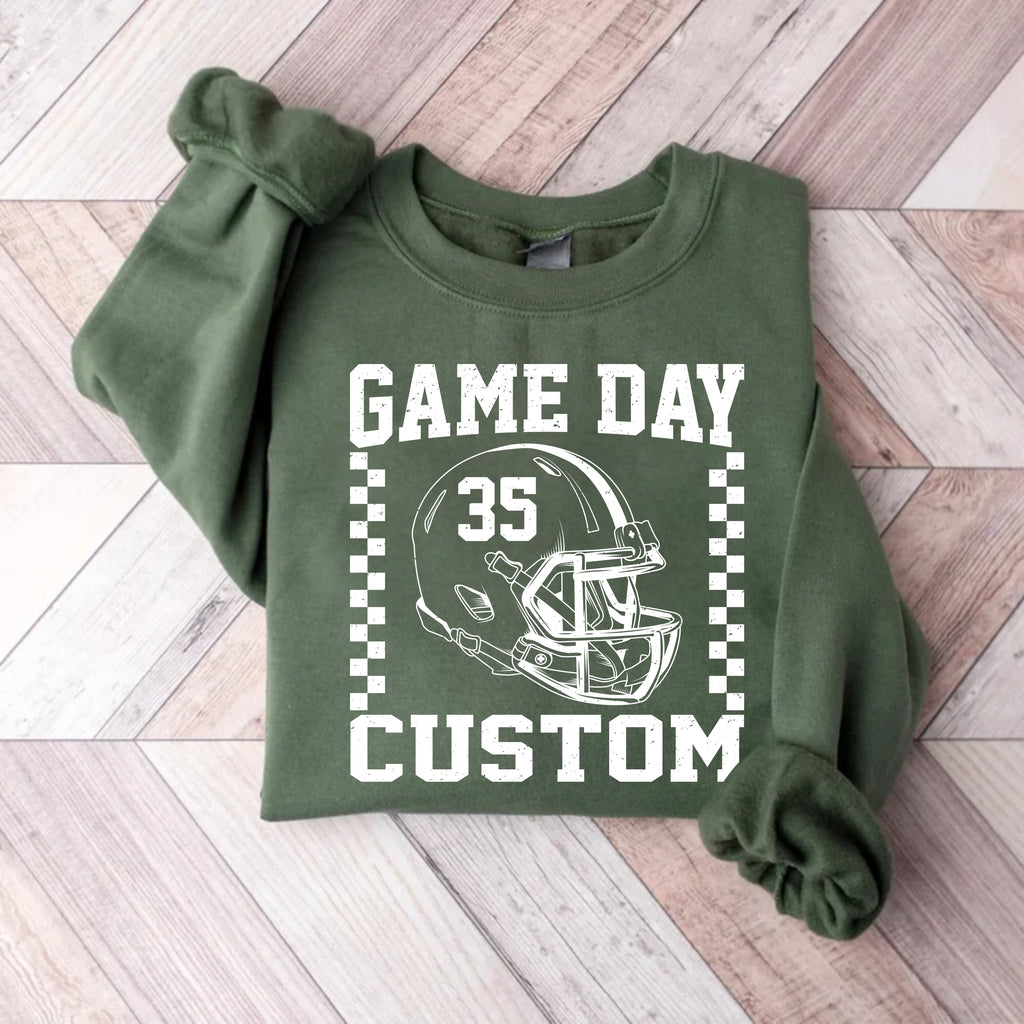 Game Day Custom Sweatshirt, Football Season Shirt, High School Football Sweatshirt