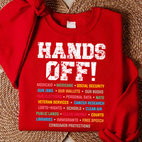 Hands Off Protest Sweatshirt