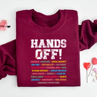 Hands Off Protest Sweatshirt