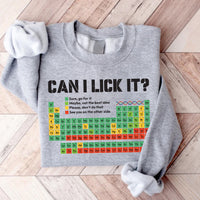 Can I Lick It Periodic Table Shirt, Funny Chemistry Shirt, Elements Table Tee, Science Lab Humor Shirt, Science Gifts, Gifts for Chemists
