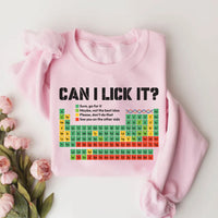 Can I Lick It Periodic Table Shirt, Funny Chemistry Shirt, Elements Table Tee, Science Lab Humor Shirt, Science Gifts, Gifts for Chemists