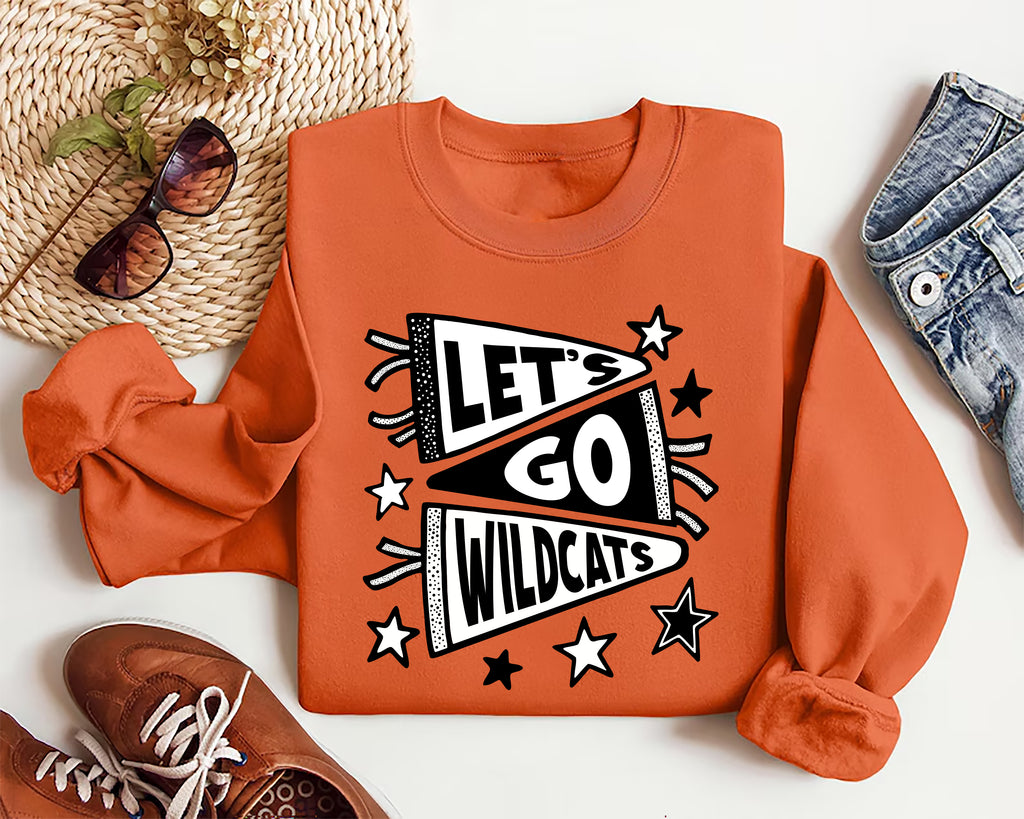 Custom School Mascot Sweatshirt, Favorite Team Shirt, Personalized Mascot Sweatshirt
