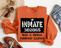 Custom Basketball Softball Halloween Shirt, Inmate Matching Halloween Sport Shirt, Team Halloween Costume Tee with Player Number