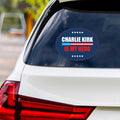 Justice for Charlie Vinyl Sticker, A True Patriot Charlie Kirk, Charlie Kirk Freedom, Charlie Kirk Is My Hero Bumper Sticker, 6