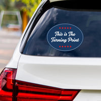 Justice for Charlie Vinyl Sticker, A True Patriot Charlie Kirk, Charlie Kirk Freedom, Charlie Kirk Is My Hero Bumper Sticker, 6 "x 4.5"