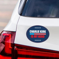 Justice for Charlie Political Protest Magnet, A True Patriot Charlie Kirk Magnet, 6" x 4.5"