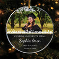 Personalized Graduation Ornament, Graduate Ceramic Keepsake, Class of 2026 Gift, Congrats Ornament, Graduation Cap Decor, Senior Gift Idea