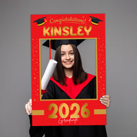 Personalized Graduation 2026 Selfie Frame, Class of 2026 Selfie Frame, Graduation Parties, Graduate 2026 Selfie Frame, Photo Booth Prop