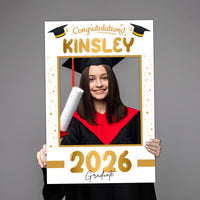 Personalized Graduation 2026 Selfie Frame, Class of 2026 Selfie Frame, Graduation Parties, Graduate 2026 Selfie Frame, Photo Booth Prop