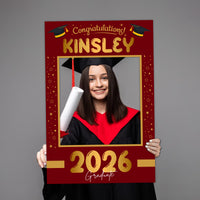 Personalized Graduation 2026 Selfie Frame, Class of 2026 Selfie Frame, Graduation Parties, Graduate 2026 Selfie Frame, Photo Booth Prop