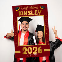 Personalized Graduation 2026 Selfie Frame, Class of 2026 Selfie Frame, Graduation Parties, Graduate 2026 Selfie Frame, Photo Booth Prop