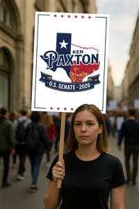 Ken Paxton For Texas Senate 2026 Election Sign, Republican Party, Political Campaign Sign, Senate Election 2026 Race Poster Sign