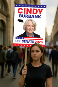 Cindy Burbank For Nebraska Senate 2026 Election Sign, Republican Party, Political Campaign Sign, Senate Election 2026 Race Poster Sign