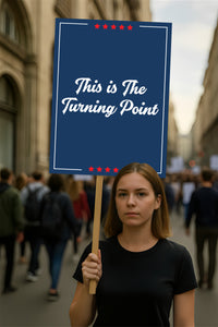 Justice for Charlie Protest Sign, A True Patriot Charlie Kirk, Charlie Kirk Is My Hero Political Poster