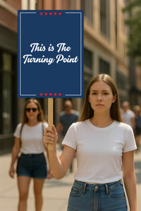Justice for Charlie Protest Sign, A True Patriot Charlie Kirk, Charlie Kirk Is My Hero Political Poster