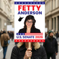 Fetty Anderson For West Virginia Senate 2026 Election Sign, Republican, Political Campaign Sign, Senate Election 2026 Race Poster Sign