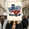 James Talarico For Texas Senate 2026 Election Sign, Democratic Party, Political Campaign Sign, Senate Election 2026 Race Poster Sign