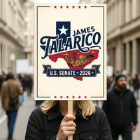 James Talarico For Texas Senate 2026 Election Sign, Democratic Party, Political Campaign Sign, Senate Election 2026 Race Poster Sign