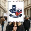 James Talarico For Texas Senate 2026 Election Sign, Democratic Party, Political Campaign Sign, Senate Election 2026 Race Poster Sign
