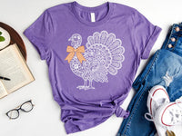White Lace Turkey Thanksgiving Sweatshirt, Mandala Floral Graphic Tee, Coquette Gingham Bow Tee, Turkey Dinner Outfit, Fall Harvest Gift