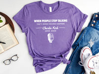 Justice for Charlie Shirt, A True Patriot Charlie Kirk Shirt, Charlie Kirk Is My Hero Tee