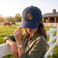 Personalized Horse Portrait Embroidered Hat, Custom Pet Photo Baseball Cap, Low Profile Dad Hat, Equestrian Rider Gift, Pet Lover Gift