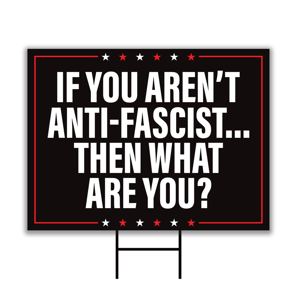 No Kings In America Yard Sign - Democracy Not Oligarchy Lawn Sign, Anti-Trump, Resist Racism, Resist Fascism Yard Sign with Metal H-Stake