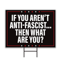 No Kings In America Yard Sign - Democracy Not Oligarchy Lawn Sign, Anti-Trump, Resist Racism, Resist Fascism Yard Sign with Metal H-Stake