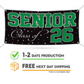 Senior Graduation 2026 Banner Sign - 13 Oz Waterproof Seniors 26, Class of 2026