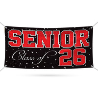 Senior Graduation 2026 Banner Sign - 13 Oz Waterproof Seniors 26, Class of 2026