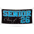 Senior Graduation 2026 Banner Sign - 13 Oz Waterproof Seniors 26, Class of 2026