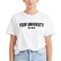 Custom College University Shirt, Personalized School Name Tee, Trendy Game Day T-Shirt, Senior Graduation Gift for Student, Alumni Gift