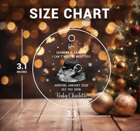 Personalized Ultrasound Ornament, Custom Ultrasound Photo Acrylic Ornament