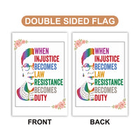 Abolish ICE Garden Flag, Double Sided, Keep the Immigrants, Deport the Racists Flag, Anti-Trump, Resist Racism Flag, Resist Fascism Flag