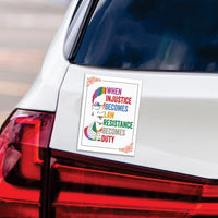 Abolish ICE Magnet, Keep the Immigrants, Deport the Racists, Anti-Trump, Resist Racism Car Magnet, Resist Fascism Vehicle Magnet, 6" x 4.5"