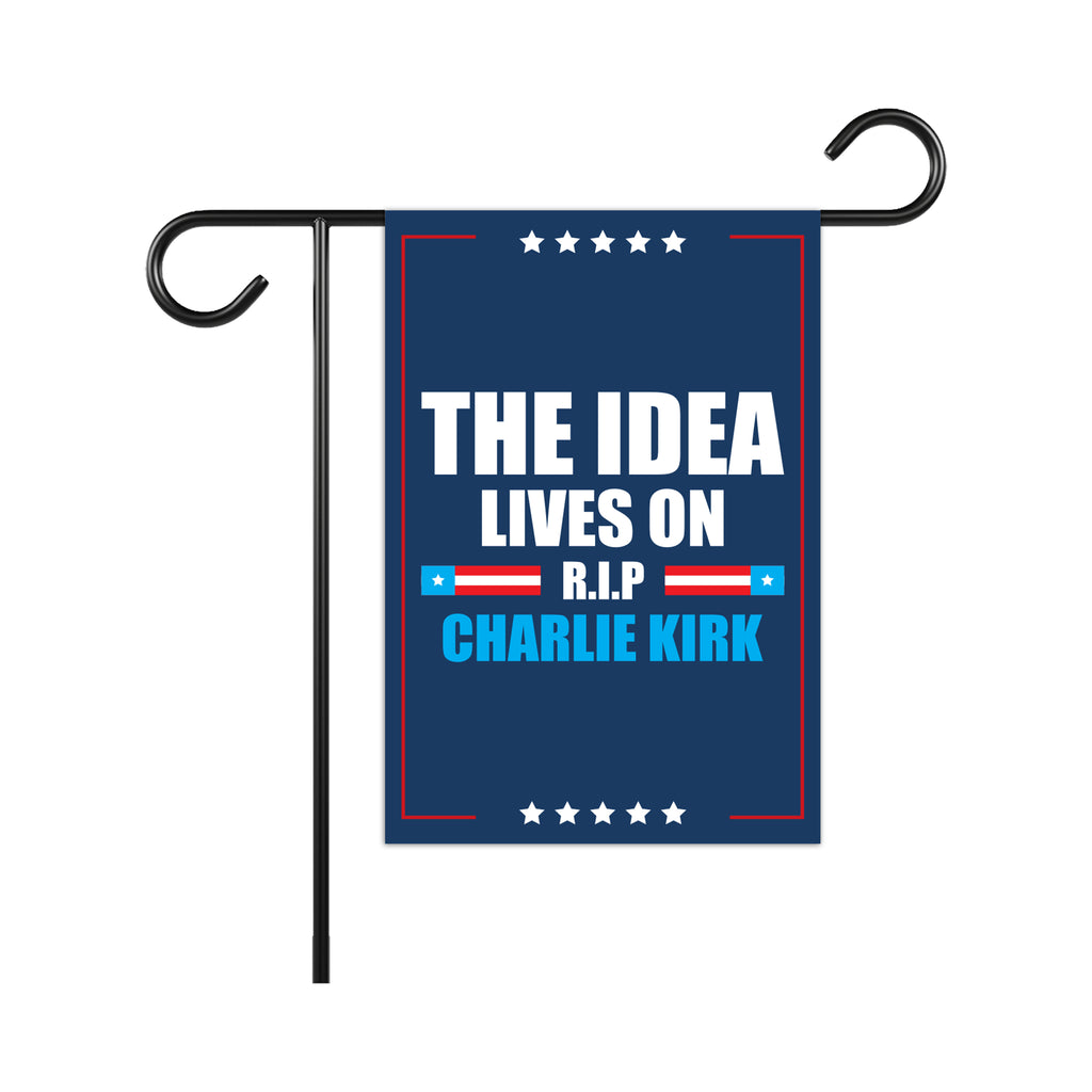 Justice for Charlie Garden Flag, A True Patriot Charlie Kirk Yard Flag, Charlie Kirk Is My Hero Outdoor Flag, Charlie Kirk Freedom Flag