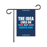 Justice for Charlie Garden Flag, A True Patriot Charlie Kirk Yard Flag, Charlie Kirk Is My Hero Outdoor Flag, Charlie Kirk Freedom Flag