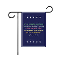 Justice for Charlie Garden Flag, A True Patriot Charlie Kirk Yard Flag, Charlie Kirk Is My Hero Outdoor Flag, Charlie Kirk Freedom Flag