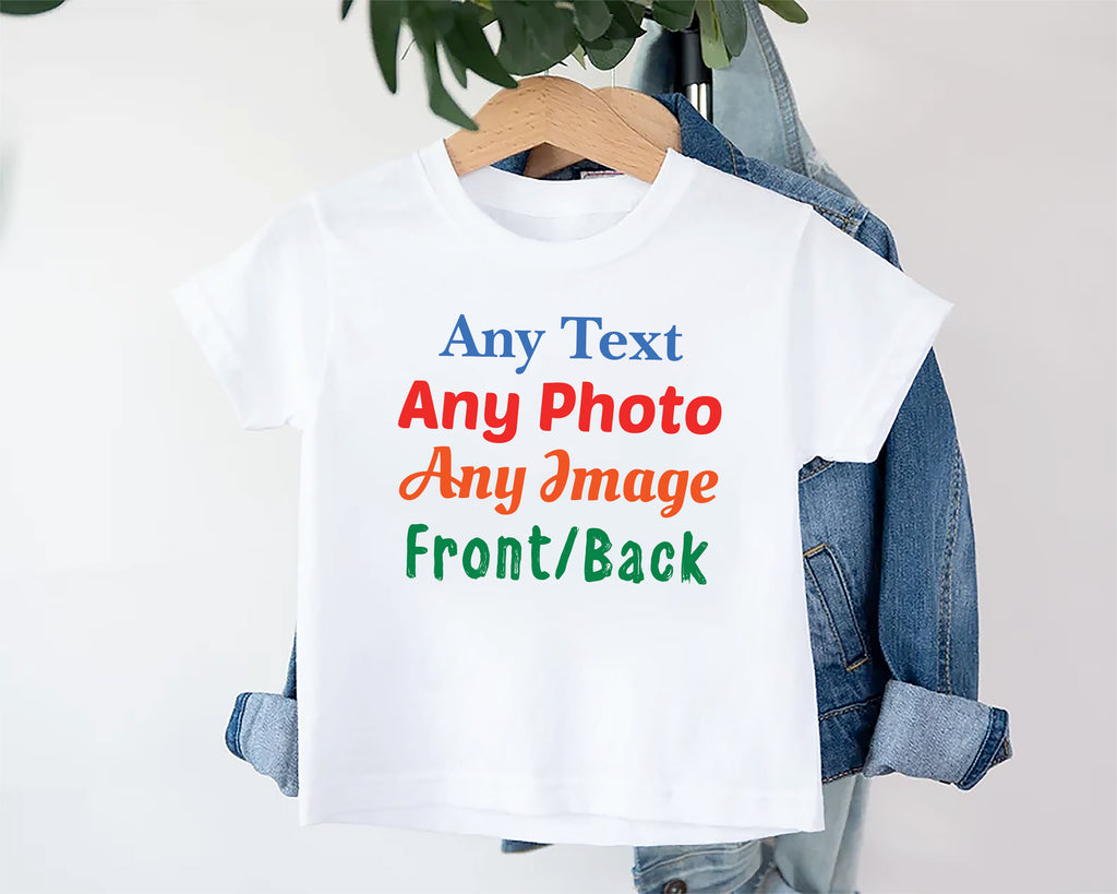 Personalized Baby Bodysuit, Baby Shirt, Toddler Sweatshirt, Custom Children Photo & Text Outfit, Create Your Own Design, Girls Boys Clothing