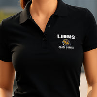 Custom Coach Polo Shirt for Men and Women - Personalized Mascot Embroidered Polo for Teams (Youth)