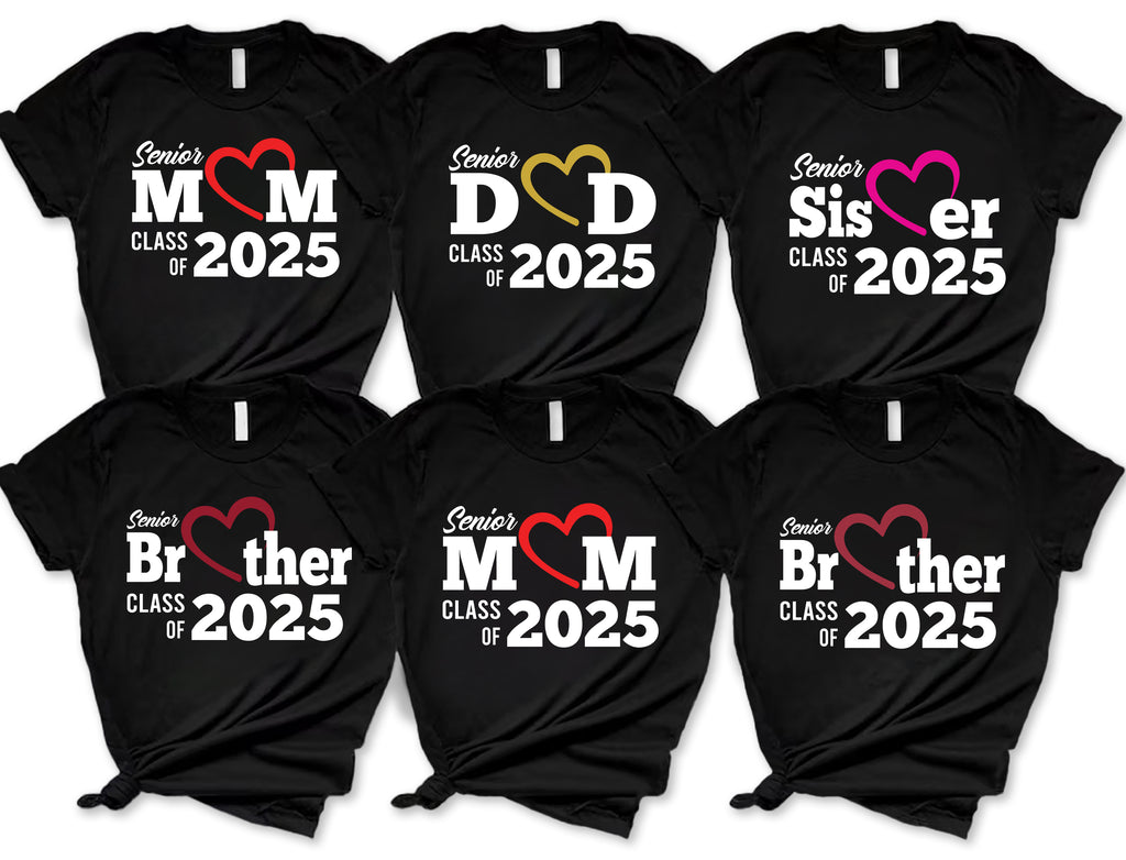 Class Of 2025 Senior Mom Dad Personalized Shirt