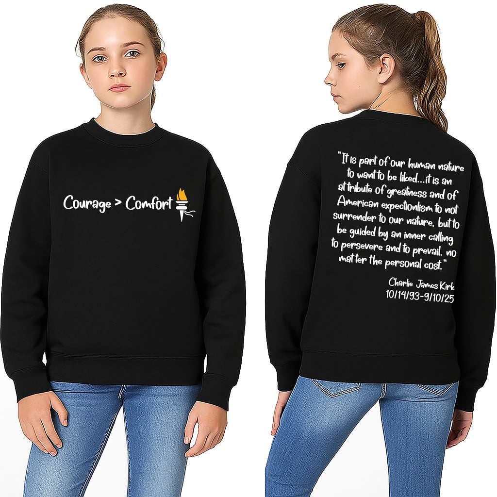 Charlie Kirk Freedom Sweatshirt, A True Patriot Charlie Kirk Shirt, Charlie Kirk Is My Hero Sweatshirt, Front Back