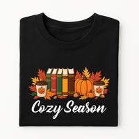 Cozy Season Fall Shirt, Cute Autumn Crewneck Tee, Cozy Fall Graphic Shirt