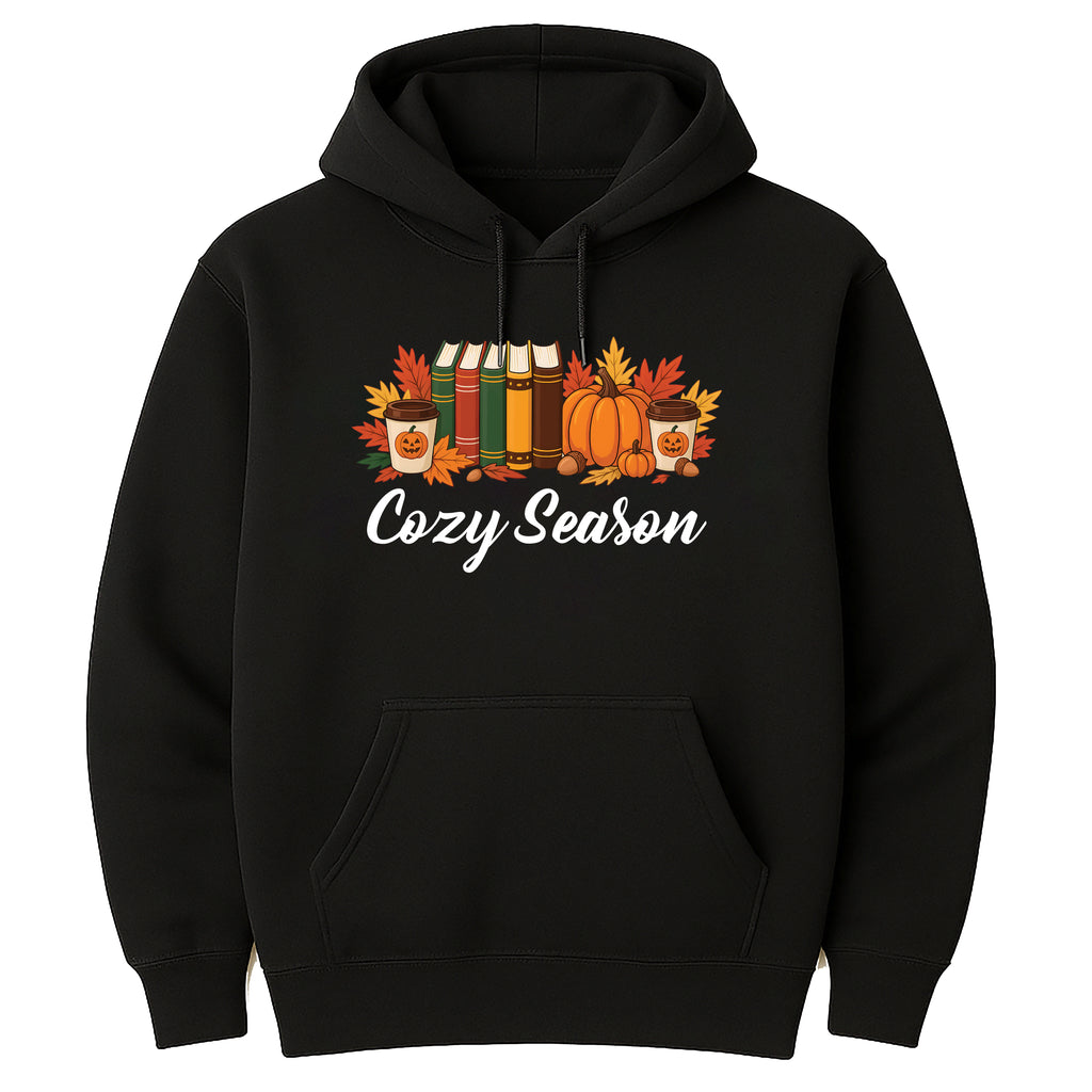 Cozy Season Fall Hoodie, Cute Autumn Crewneck Tee, Cozy Fall Graphic Hoodie