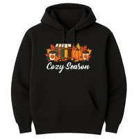 Cozy Season Fall Hoodie, Cute Autumn Crewneck Tee, Cozy Fall Graphic Hoodie