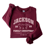 Custom Family Christmas Sweatshirt, Matching Family Christmas Shirt, Personalized Name Christmas Sweatshirt