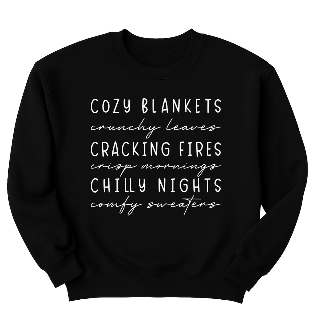 Cozy Season Fall Sweatshirt, Cute Autumn Crewneck Tee, Cozy Fall Graphic Sweatshirt