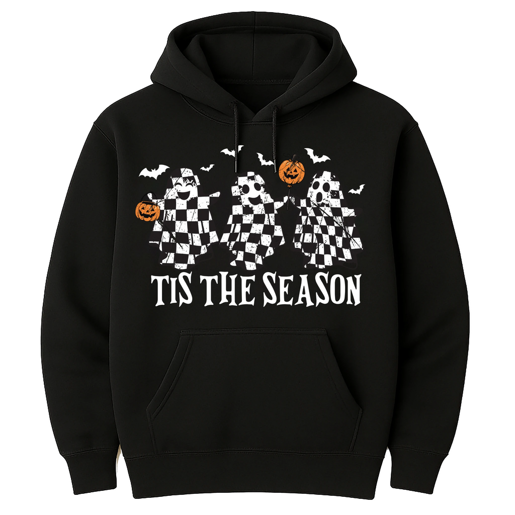 Retro Ghosts Tis The Season Hoodie